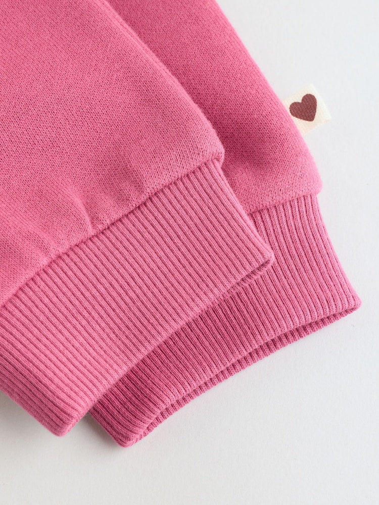 Plum Slogan Sweat Top and Joggers Baby Set (0mths-2yrs)
