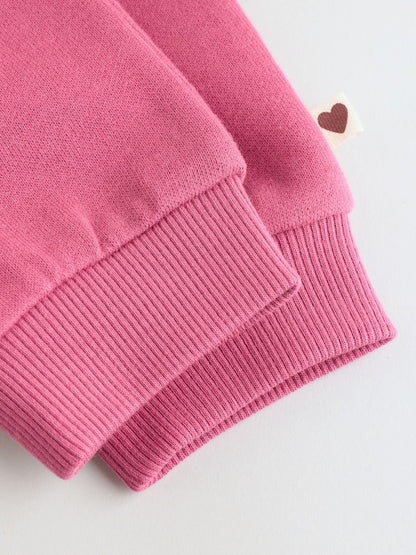 Plum Slogan Sweat Top and Joggers Baby Set (0mths-2yrs)