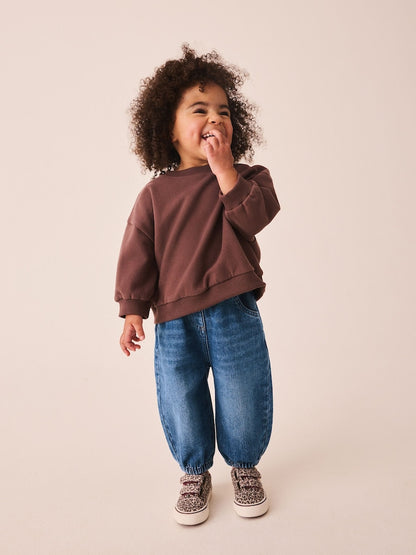 Mid Wash Denim Barrel Jeans (3mths-7yrs)