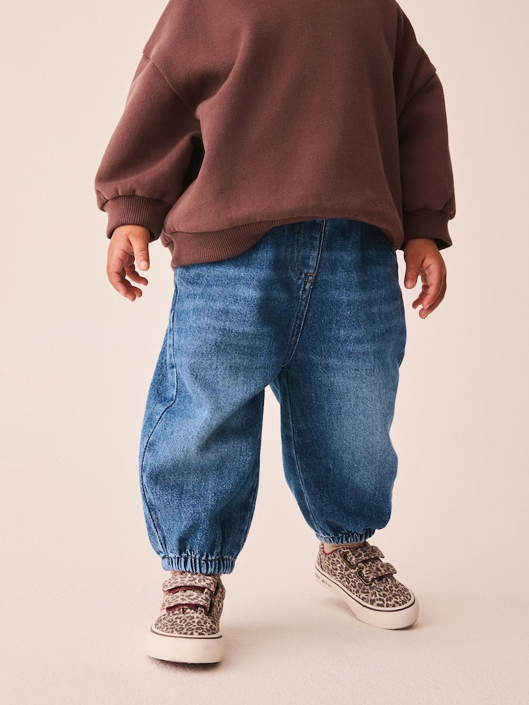 Mid Wash Denim Barrel Jeans (3mths-7yrs)