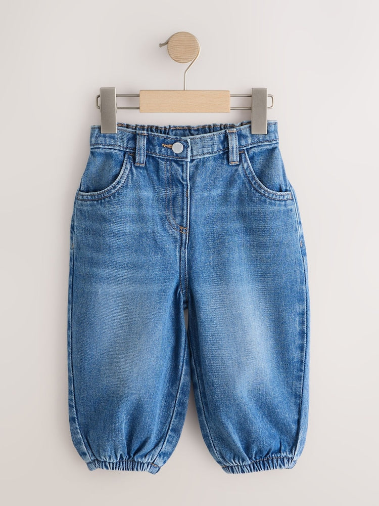 Mid Wash Denim Barrel Jeans (3mths-7yrs)