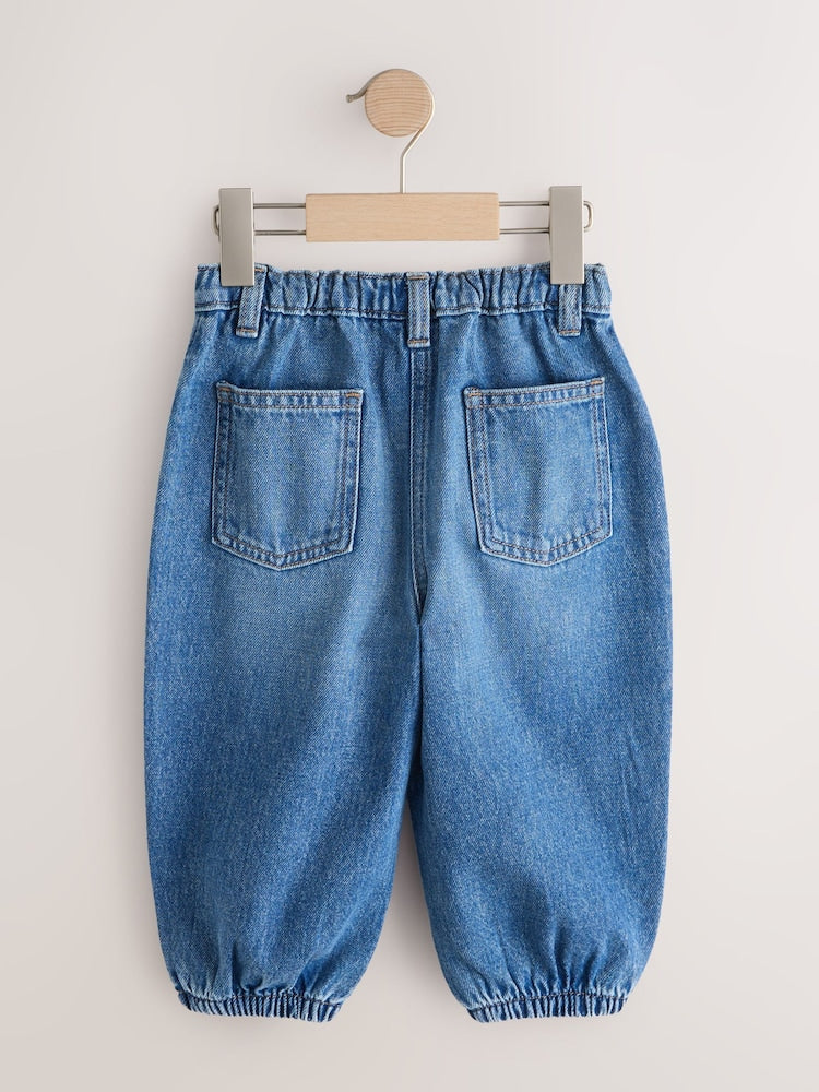 Mid Wash Denim Barrel Jeans (3mths-7yrs)