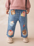Dog Cake Print Wide Leg Jeans (3mths-7yrs)