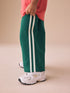 Green Wide Leg Side Stripe Joggers (3mths-7yrs) - Size 3-6 Months (62-68cm) - Green