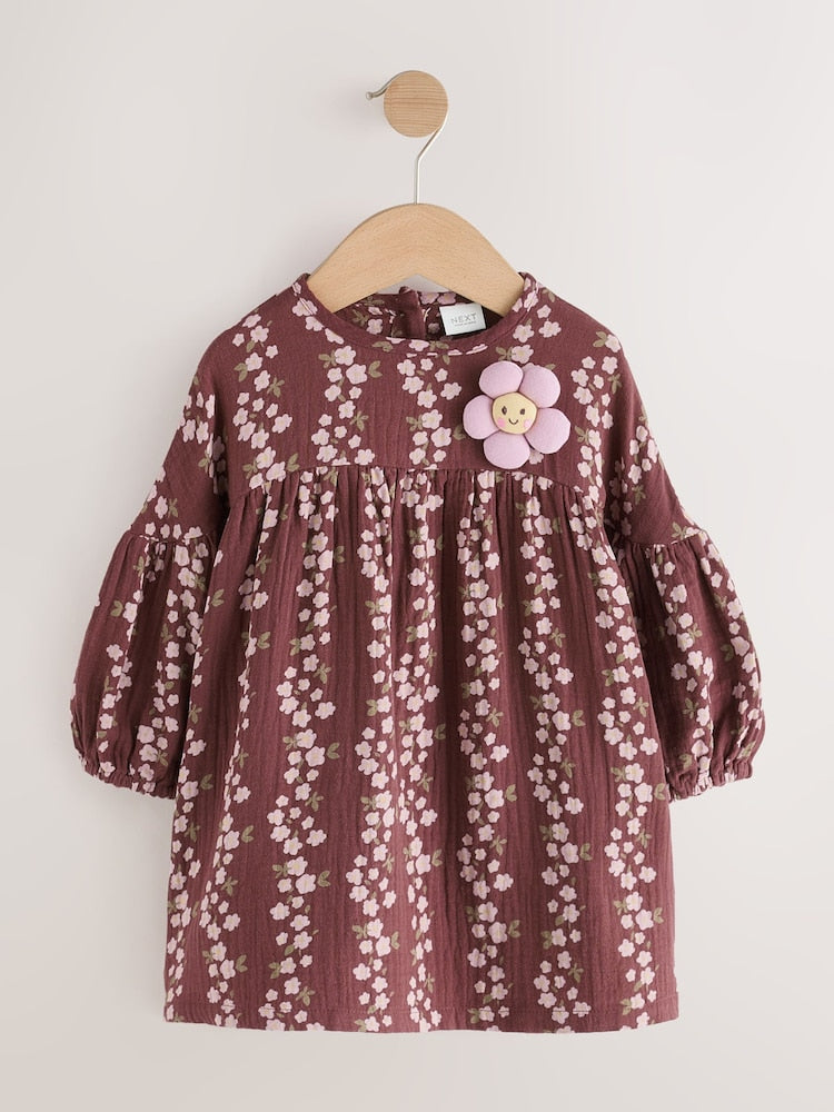 Chocolate Brown Flroal