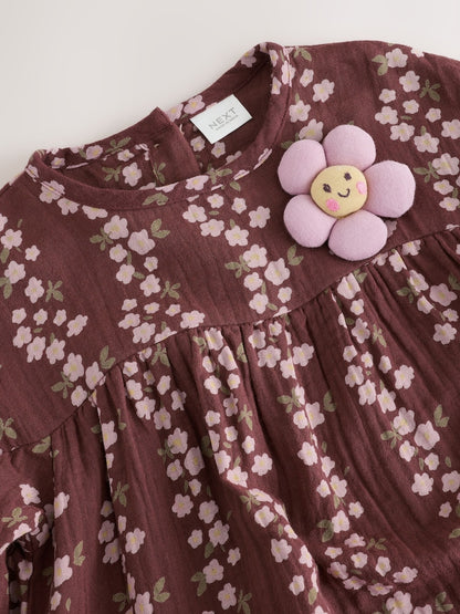 Chocolate Brown Flroal