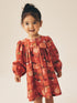 Orange Autumn Print Long Sleeve 3D Character Dress (3mths-8yrs) - Orange Autumn Print Long Sleeve 3D Character / 12-18 Months (80-86cm)