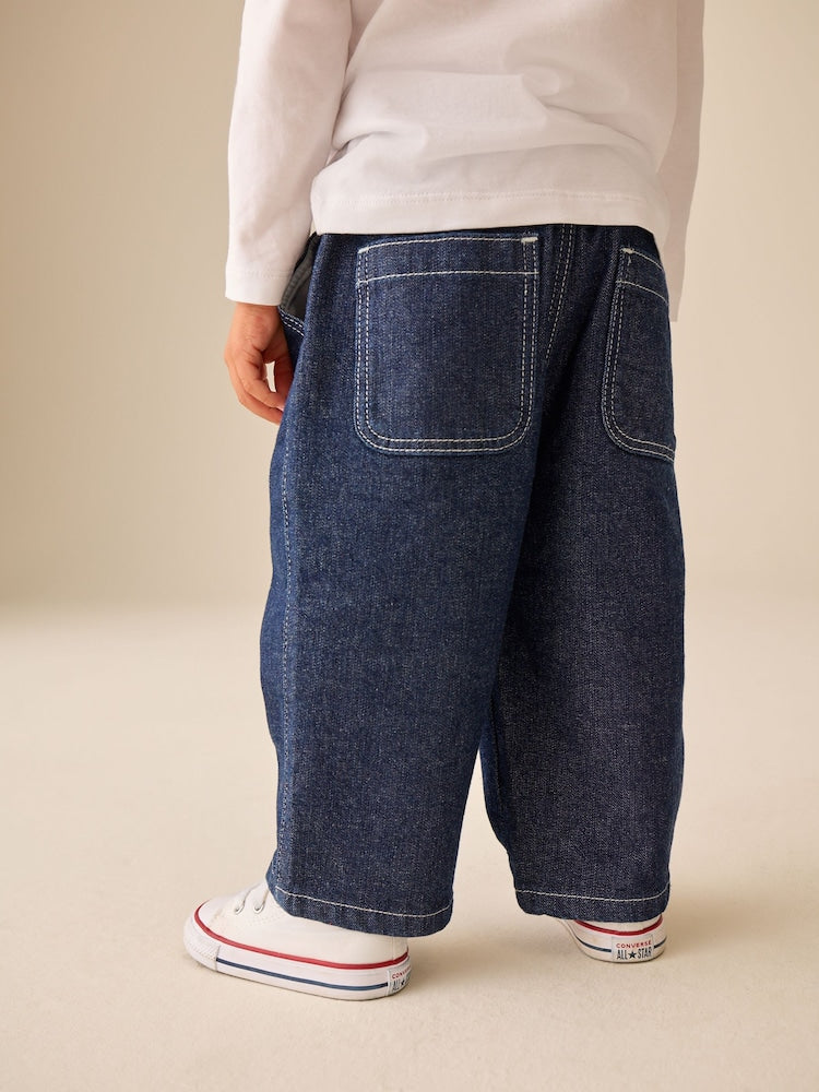 Rinse Wash Denim Shacket and Wide Leg