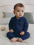 Navy Blue Polo Bodysuit and Legging Baby Set (0mths-2yrs) - Navy Blue Polo / Up to 1 Month (50-56cm)