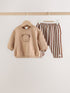 Chocolate Brown Bear Sweat Top and Trousers Baby Set (0mths-2yrs) - Chocolate Brown Bear / Up to 1 Month (50-56cm)
