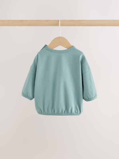 Blue Milk Club Top and Leggings Baby Set (0mths-2yrs)