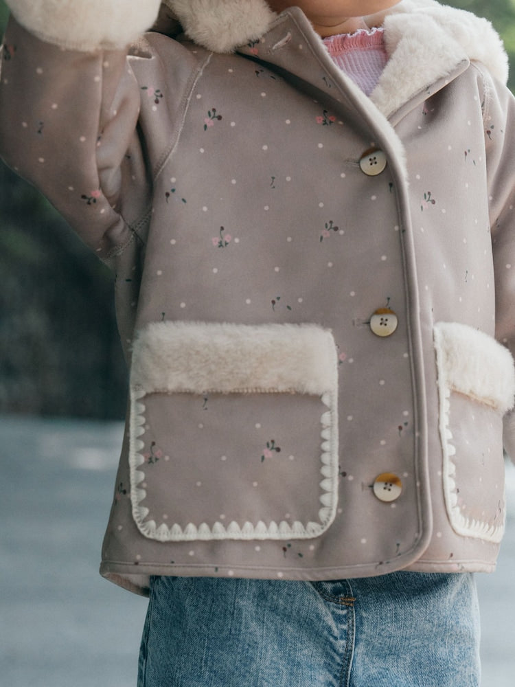 Neutral Faux Shearling