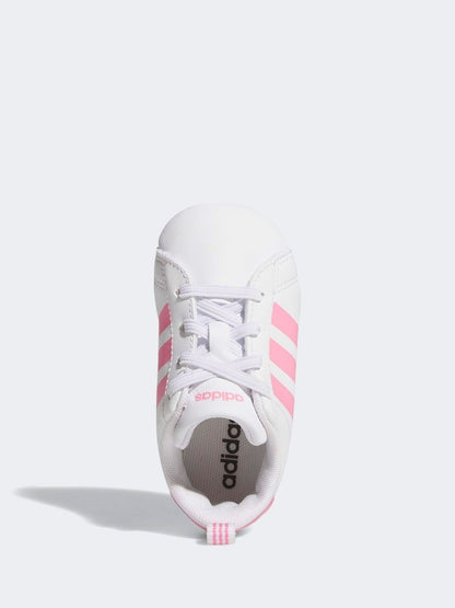 adidas White Grand Court Crib Trainers