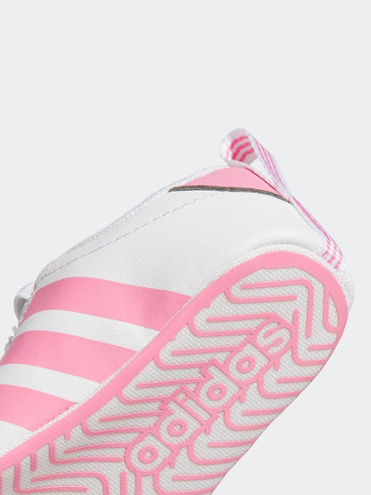 adidas White Grand Court Crib Trainers
