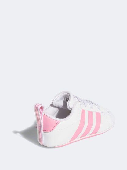 adidas White Grand Court Crib Trainers