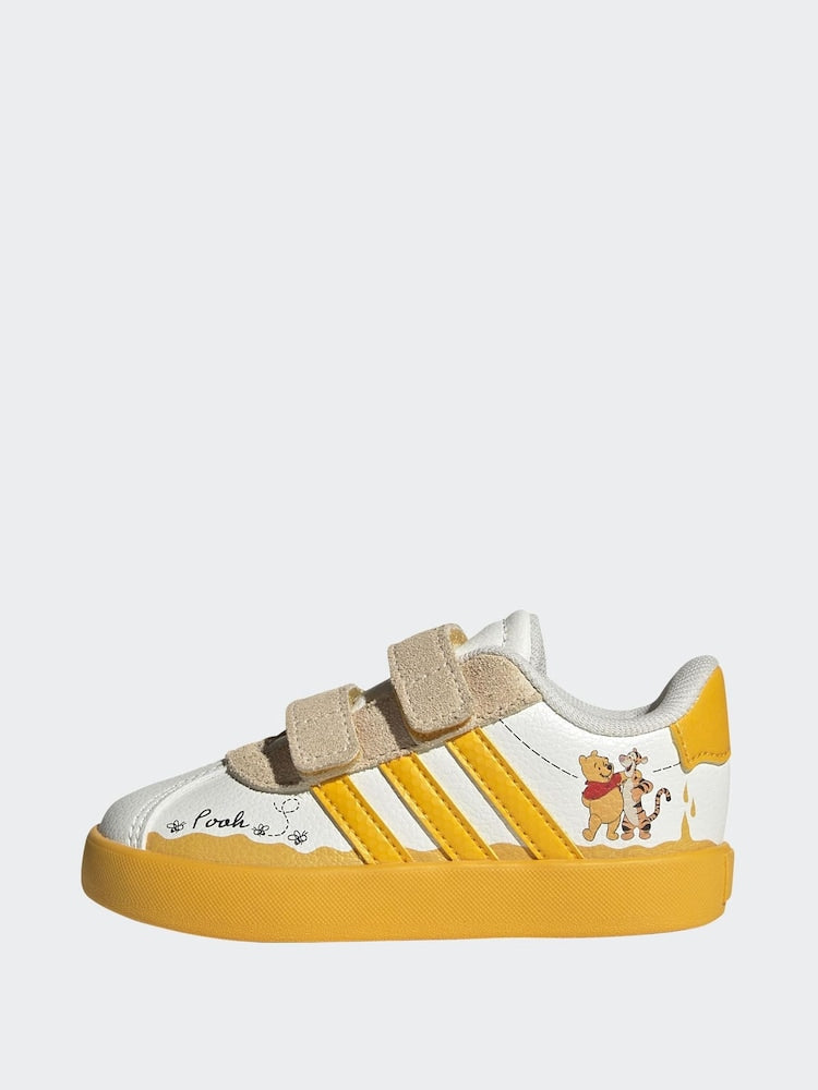 adidas White VL Court 3.0 CF Infant Trainers