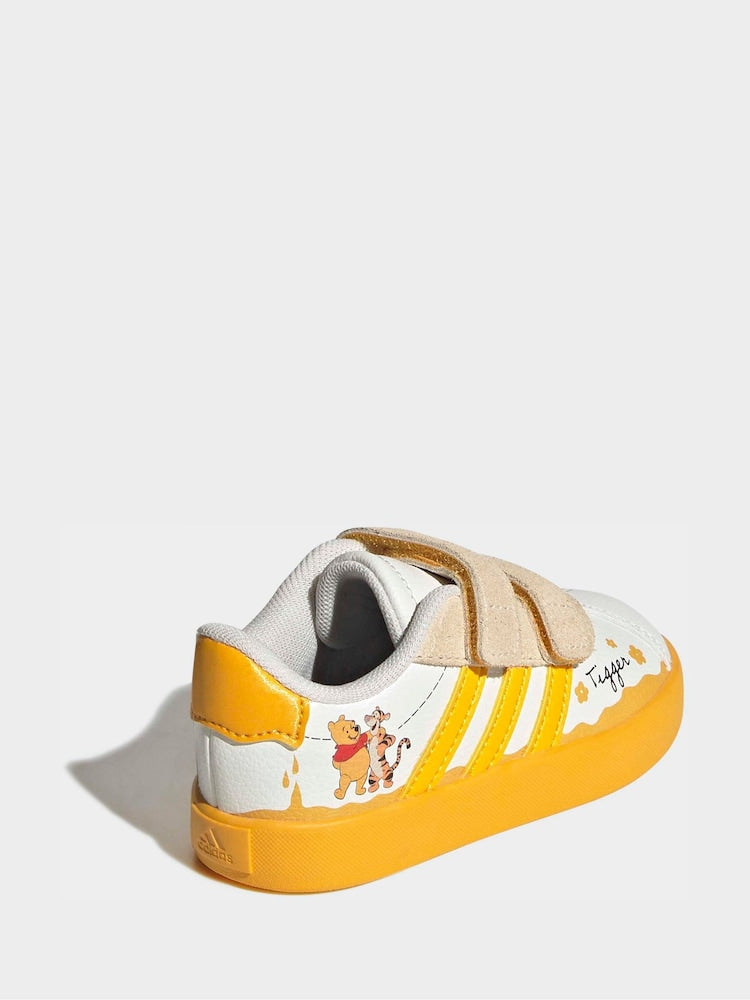 adidas White VL Court 3.0 CF Infant Trainers
