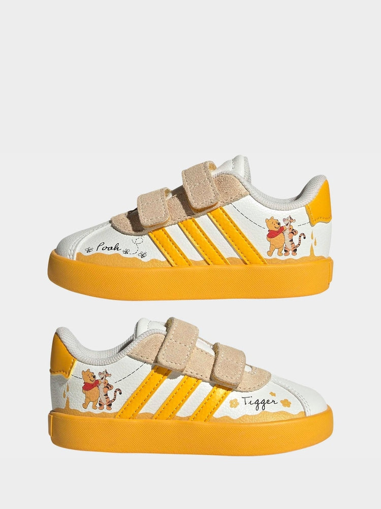 adidas White VL Court 3.0 CF Infant Trainers