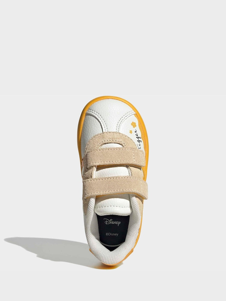 adidas White VL Court 3.0 CF Infant Trainers