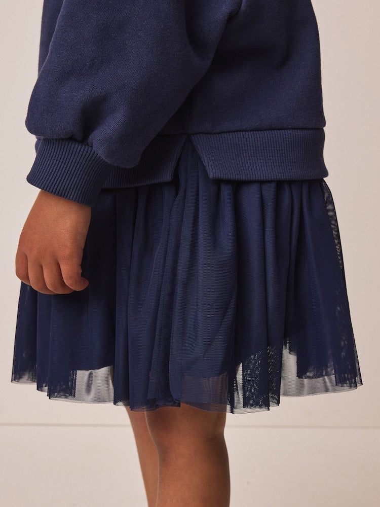 Navy Bow Long Sleeve Sweat
