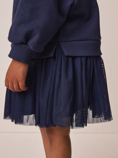 Navy Bow Long Sleeve Sweat