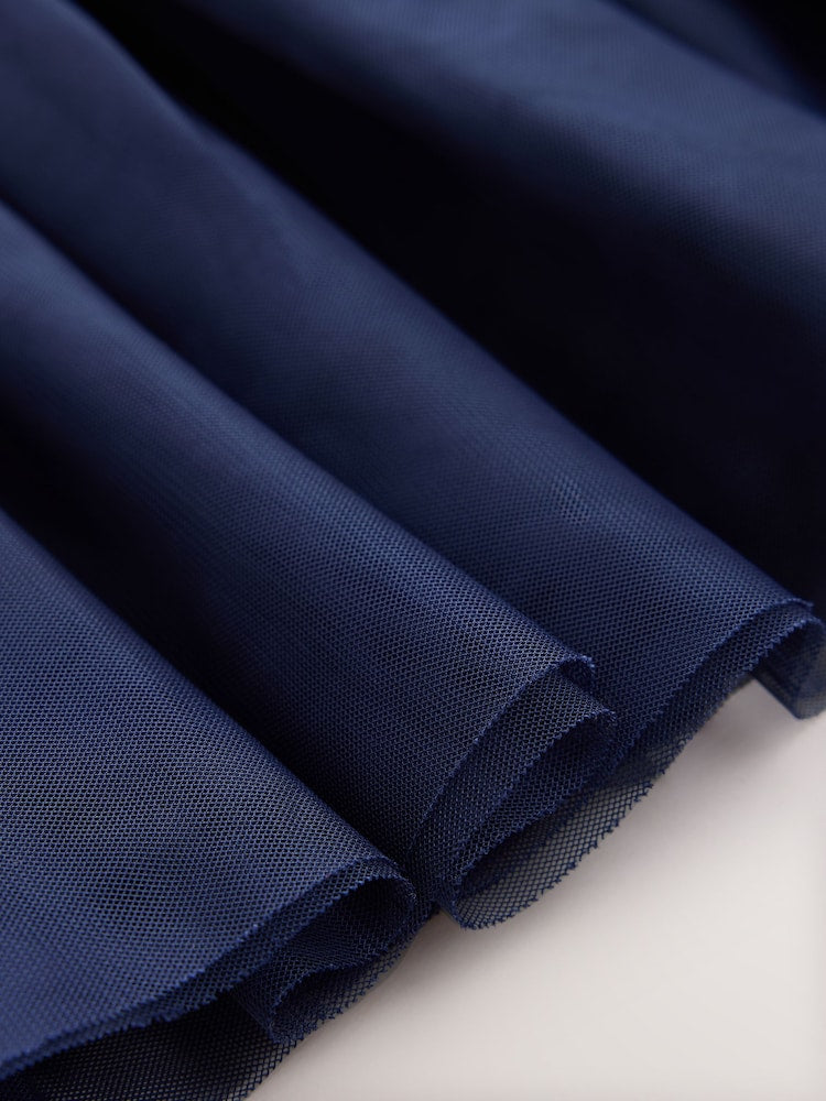Navy Bow Long Sleeve Sweat