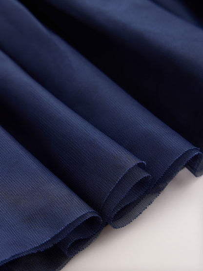 Navy Bow Long Sleeve Sweat