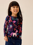 Navy Unicorn Rib Long Sleeve T-Shirt (3mths-7yrs)