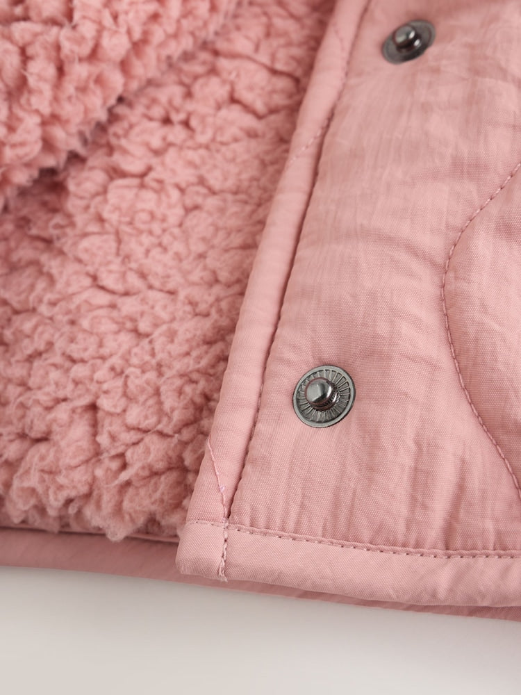 Pink Quilted Puffer Baby Jacket (0mths-2yrs)