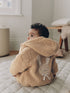 Neutral Borg Bunny Embroidered Back Popper Through Baby Jacket (0mths-2yrs) - Neutral Borg Bunny Embroidered Back Popper Through / Up to 1 Month (50-56cm)