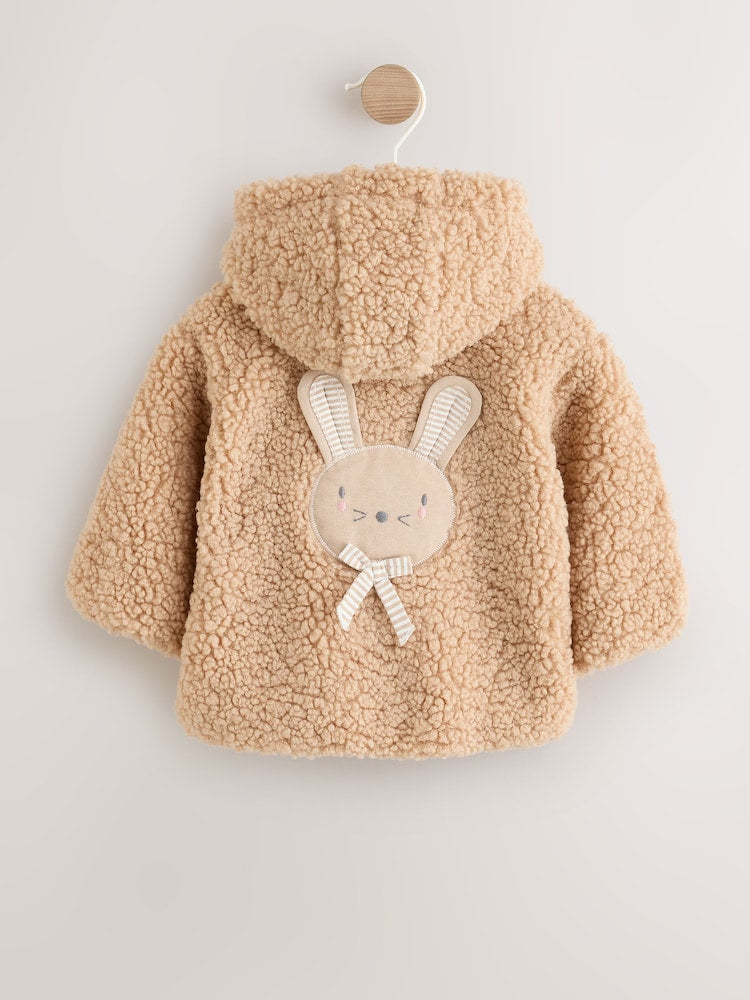 Neutral Borg Bunny Embroidered Back Popper Through