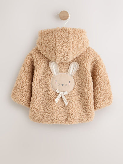Neutral Borg Bunny Embroidered Back Popper Through