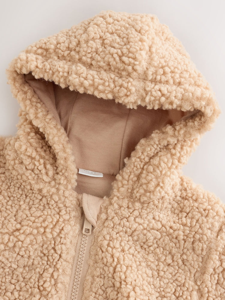 Neutral Borg Bunny Embroidered Back Popper Through