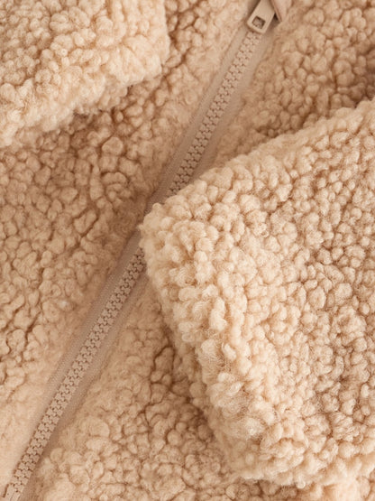 Neutral Borg Bunny Embroidered Back Popper Through