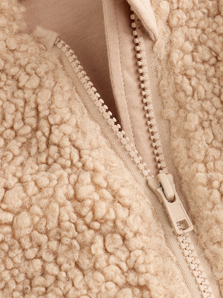 Neutral Borg Bunny Embroidered Back Popper Through