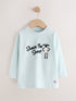 Pale Blue Shaun The Sheep Long Sleeve T-Shirt (3mths-7yrs) - Pale Blue Shaun The Sheep Long Sleeve / 12-18 Months (80-86cm)