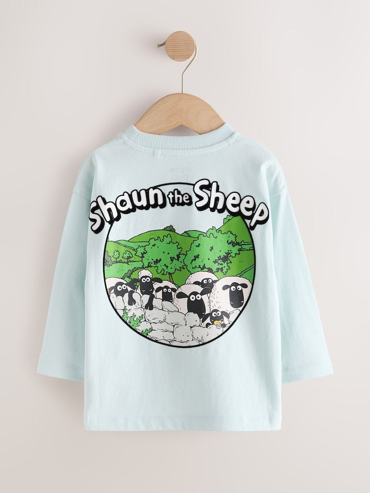 Pale Blue Shaun The Sheep Long Sleeve