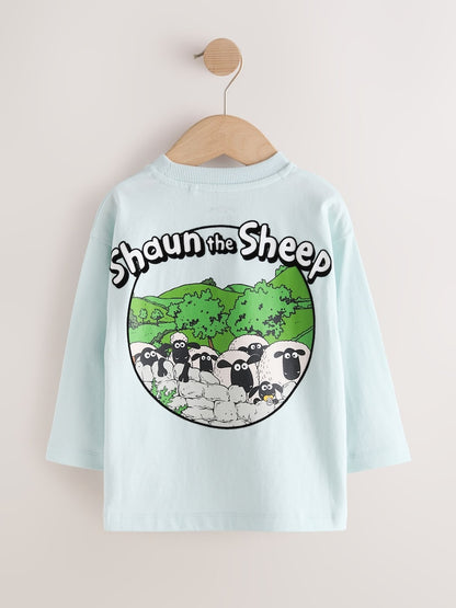 Pale Blue Shaun The Sheep Long Sleeve