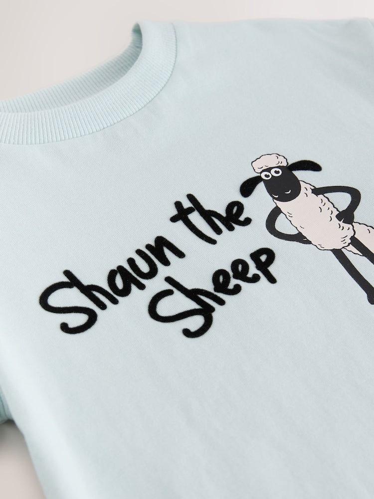Pale Blue Shaun The Sheep Long Sleeve