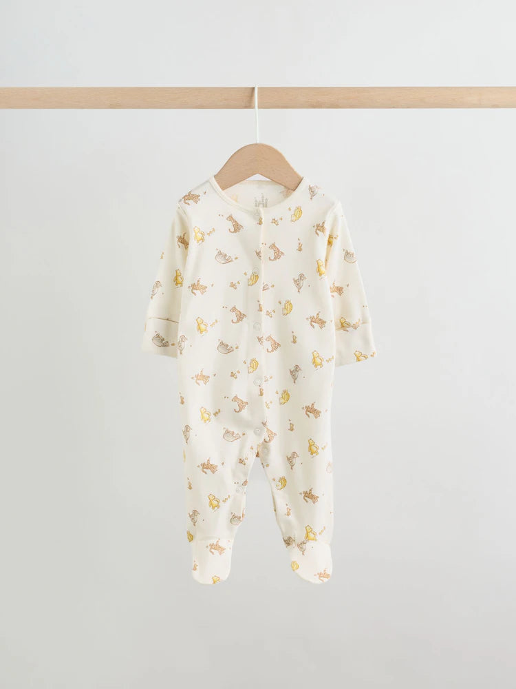 Sage Green Baby Sleepsuits 3 Pack (0mths-2yrs)