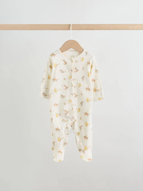 Sage Green Baby Sleepsuits 3 Pack (0mths-2yrs)