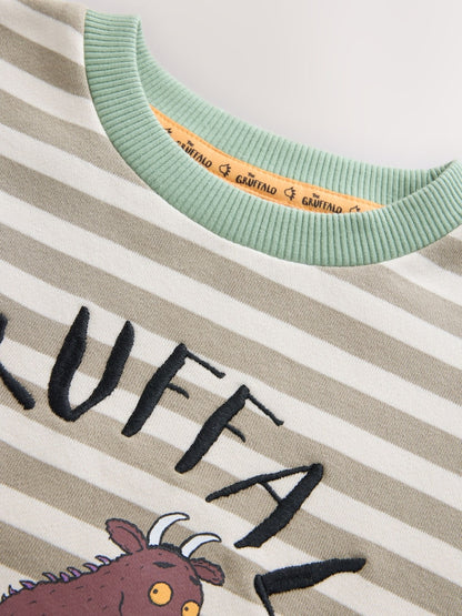 Ecru Stripe Gruffalo Crew Neck Sweat
