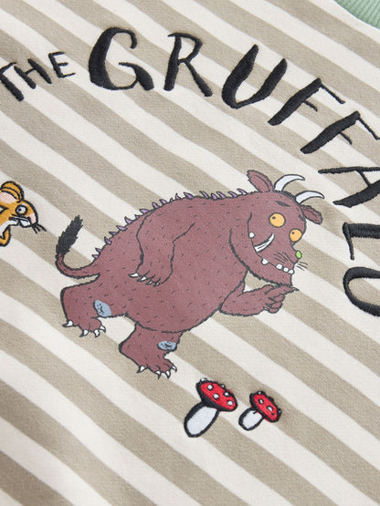 Ecru Stripe Gruffalo Crew Neck Sweat