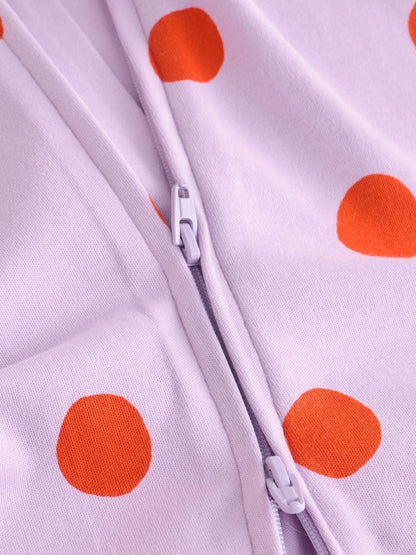 Purple/Pink Two Way Zip Baby Sleepsuits 5 Pack (0mths-2yrs)