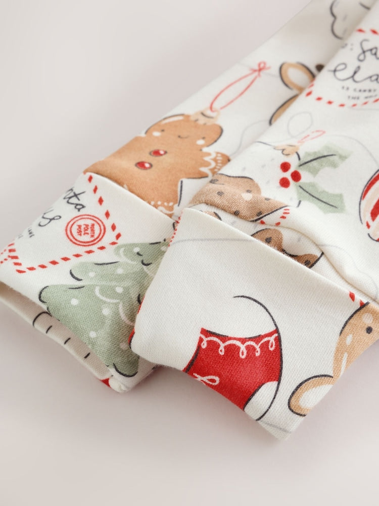 Neutral Bauble Two Way Zip Baby Christmas Sleepsuit (0mths-3yrs)