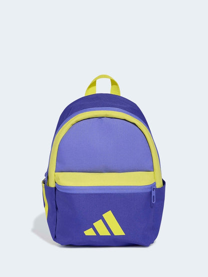 adidas Purple/Yellow 3 Bar Kids Backpack - Size One