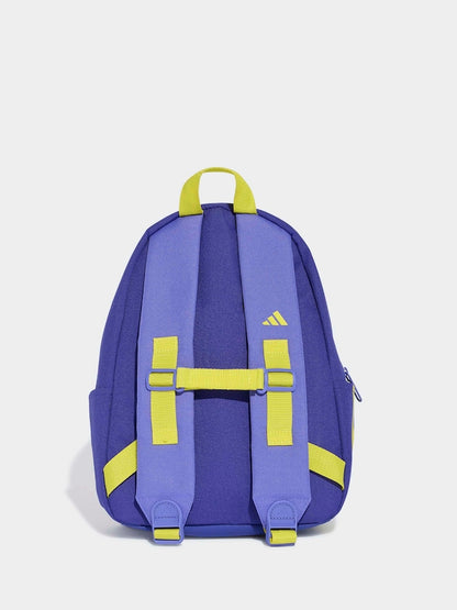 adidas Purple/Yellow 3 Bar Kids Backpack - Size One