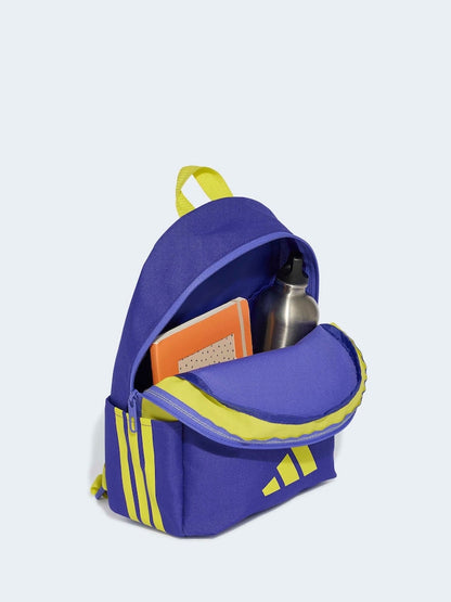 adidas Purple/Yellow 3 Bar Kids Backpack - Size One