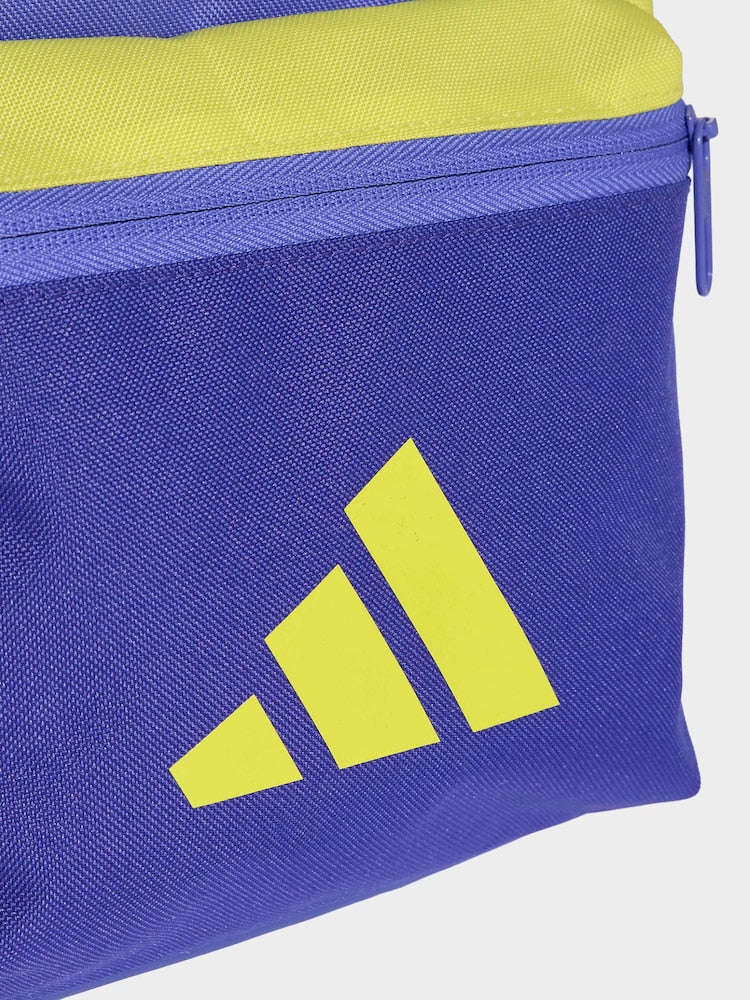 adidas Purple/Yellow 3 Bar Kids Backpack - Size One