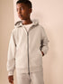 Ecru Regular Fit Zip Through Hoodie (3-16yrs)